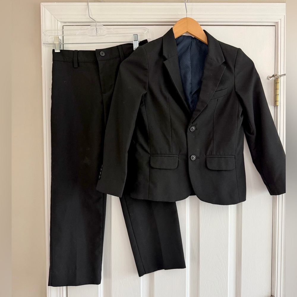 Cat & Jack Boys Black Suit Pants & Blazer Size 7